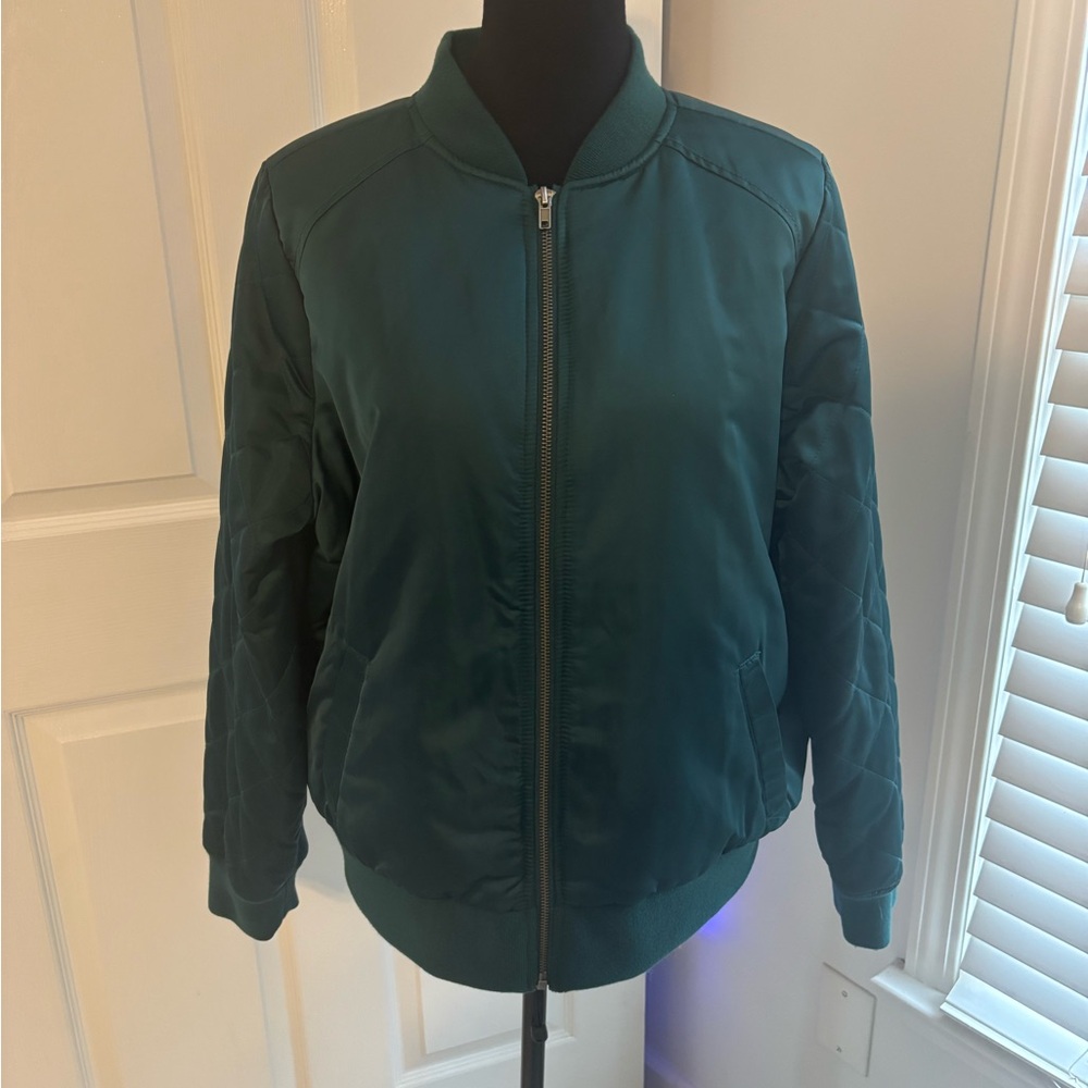 Torrid Teal Bomber Jacket